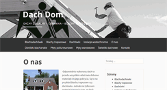 Desktop Screenshot of dach-dom.pl