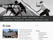 Tablet Screenshot of dach-dom.pl